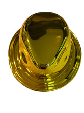 Load image into Gallery viewer, Custom Chrome Gold Fedora Mikes Pro Lid novelty helmet