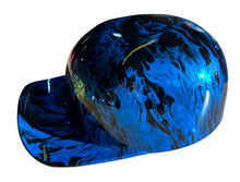 Load image into Gallery viewer, Custom Hydro Dipped Diamond Blue Flames Doughboy Mikes Pro Lid novelty helmet