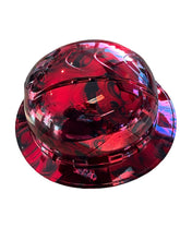 Load image into Gallery viewer, Custom Hydro Dipped Ridgeline Full Brim Vented Chrome Kandy Red No Evil Skulls