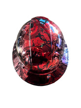 Load image into Gallery viewer, Custom Hydro Dipped Ridgeline Cap Style Chrome Kandy Red Ridge Graffiti