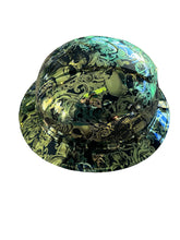 Load image into Gallery viewer, Custom Hydro Dipped Ridgeline Full Brim Gold Chrome Filigree Skulls