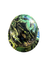Load image into Gallery viewer, Custom Hydro Dipped Ridgeline Cap Style Gold Chrome Naughty Boy