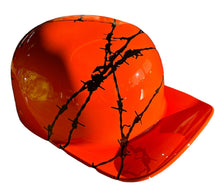 Load image into Gallery viewer, Custom Hydro Dipped Hi Vis Orange Barbed Wire Doughboy Mikes Pro Lid novelty helmet