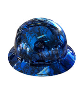 Load image into Gallery viewer, Custom Hydro Dipped Ridgeline Full Brim Vented Kandy Blue Chrome Joker