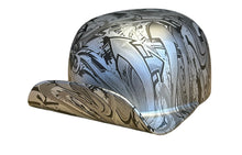 Load image into Gallery viewer, Custom Metallic Silver Hydro dipped Graffiti 2.0 Mikes Pro Lid novelty helmet