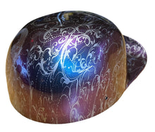 Load image into Gallery viewer, Custom Hydro Dipped Purple Blue Chameleon Lilies Doughboy Mikes Pro Lid novelty helmet