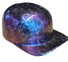 Load image into Gallery viewer, Custom Hydro Dipped Purple Blue Chameleon Lilies Doughboy Mikes Pro Lid novelty helmet