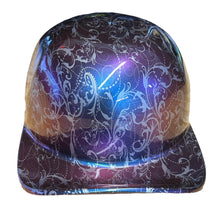 Load image into Gallery viewer, Custom Hydro Dipped Purple Blue Chameleon Lilies Doughboy Mikes Pro Lid novelty helmet