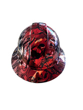 Load image into Gallery viewer, Custom Hydro Dipped Ridgeline Cap Style Chrome Kandy Red Ridge Graffiti