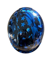 Load image into Gallery viewer, Custom Hydro Dipped Ridgeline Cap Style Chrome Kandy Blue Midnight Flags