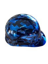 Load image into Gallery viewer, Custom Hydro Dipped Ridgeline Cap Style Chrome Kandy Blue Midnight Flags