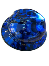 Load image into Gallery viewer, Custom MSA Full Brim kandy Blue Midnight Flags w/edgegard