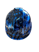 Load image into Gallery viewer, Custom Hydro Dipped Ridgeline Cap Style Chrome Kandy Blue Midnight Flags