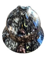 Load image into Gallery viewer, Custom MSA Fullbrim Chrome Silver Skulls