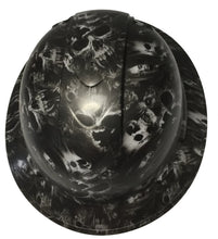 Load image into Gallery viewer, Hard Hat Ridgeline Full Brim Custom Light Gray Soul Searcher Skulls