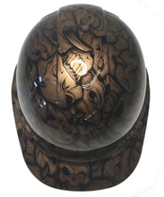 Load image into Gallery viewer, Custom Hard Hat Copper Metallic Insanity Skulls Cap Style Ridgeline