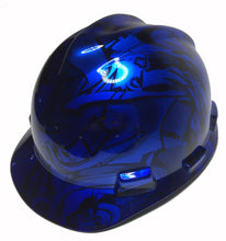 Load image into Gallery viewer, Custom hydro Dipped Hard Hat Blue Kandy Graffiti MSA VGard Cap Style