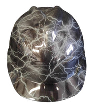 Load image into Gallery viewer, Hard Hat MSA V-Gard Cap Style Custom Gray Lightning