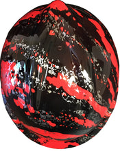 Load image into Gallery viewer, Hard Hat MSA V-Gard Cap Style Custom Red Marble Splash Hydro Dipped