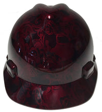 Load image into Gallery viewer, Custom Hard Hat Hydro Dipped Carbon Fiber Insanity Skulls MSA VGard Cap Style