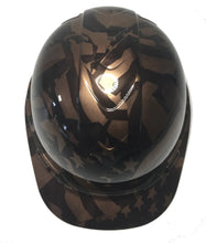 Load image into Gallery viewer, Custom Hydro Dipped Hard Hat Copper Metallic Midnight American Flag Ridgeline Cap Style