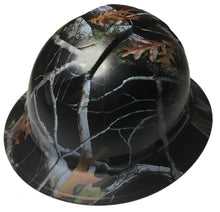 Load image into Gallery viewer, Custom Hydro Dipped Hard Hat Black Vista Camo Full Brim Ridgeline