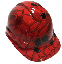 Load image into Gallery viewer, Hard Hat Ridgeline Cap Style Custom Red Hex Camo