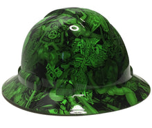 Load image into Gallery viewer, Custom Hard Hat Alien Green Naughty Boy Full Brim Ridgeline