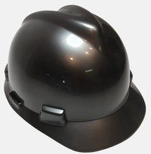 Load image into Gallery viewer, Custom Painted Hard Hat Metallic Graphite MSA VGard Cap Style