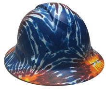 Load image into Gallery viewer, Hard Hat Ridgeline Full Brim Custom Dark Tie Dye
