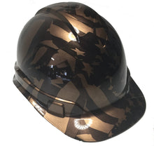 Load image into Gallery viewer, Custom Hydro Dipped Hard Hat Copper Metallic Midnight American Flag Ridgeline Cap Style