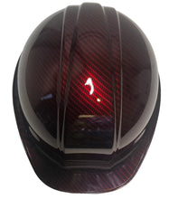 Load image into Gallery viewer, Custom Hard Hat Red Kandy Carbon Fiber Hydro Dipped SL Series Cap Style