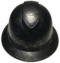 Load image into Gallery viewer, Custom Hydro Dipped Hard Hat Ridgeline Full Brim Carbon Fiber Negative American Flags