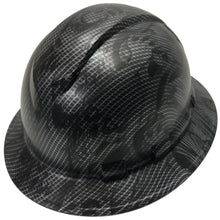 Load image into Gallery viewer, Custom Hydro Dipped Hard Hat Carbon Fiber No Evil Skulls Full Brim Ridgeline
