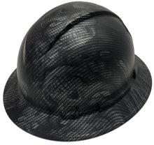 Load image into Gallery viewer, Custom Hydro Dipped Hard Hat Carbon Fiber Hades Skulls Full Brim Ridgeline