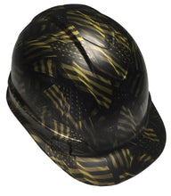 Load image into Gallery viewer, Custom Hydro Dipped Metallic Gold Negative American Flags Ridgeline Cap Style