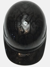 Load image into Gallery viewer, Custom Hydro Dipped Metallic Graphite Insanity Skulls Bump Cap