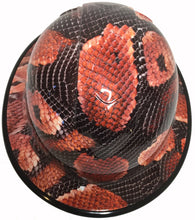 Load image into Gallery viewer, Hard Hat Ridgeline Full Brim Custom Boa Snake Skin Hydro Dipped With Black EdgeGard