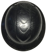 Load image into Gallery viewer, Custom Hydro Dipped Hard Hat Ridgeline Full Brim Carbon Fiber Negative American Flags