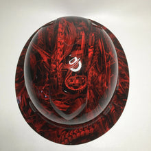 Load image into Gallery viewer, Custom Hard Hat Ridgeline Full Brim Red Bio Mechanical