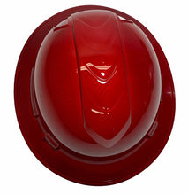 Load image into Gallery viewer, Custom Hydro Dipped Red Carbon Fiber Hard Hat Ridgeline Full Brim