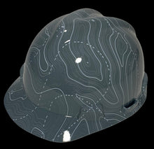 Load image into Gallery viewer, Custom Hydo Dipped Hard Hat Gray Black Ops MSA VGard Cap Style