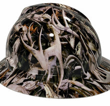 Load image into Gallery viewer, Custom Hard Hat Black Bonz Camo Hydro Dipped Full Brim MSA VGard