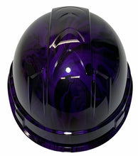 Load image into Gallery viewer, Custom Hydro Dipped Hard Hat Ridgeline Cap Style Plum Crazy Purple Ace Of Skulls