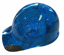 Load image into Gallery viewer, Hydro Dip Oriental Blue Gator Skin Lift DAX Fiber HDFC-17WG Cap Style Hard Hat