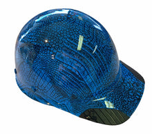 Load image into Gallery viewer, Hydro Dip Oriental Blue Gator Skin Lift DAX Fiber HDFC-17WG Cap Style Hard Hat
