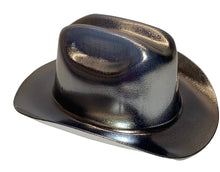 Load image into Gallery viewer, Custom Western Outlaw Chrome Over White Hard Hat