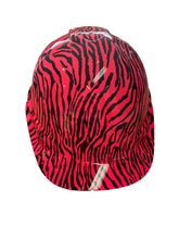 Load image into Gallery viewer, Hard Hat Ridgeline Cap Style Custom Hot Pink Zebra Print
