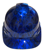 Load image into Gallery viewer, Custom Hydro Dipped Kandy Blue Negative Insanity Skulls Hard Hat Ridgeline Cap Style