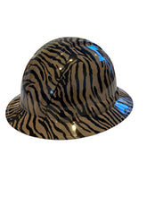 Load image into Gallery viewer, Custom Hard Hat Tarnished Zebra Full Brim Ridgeline